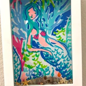 Mermaid cove Shadowbox with floating shells